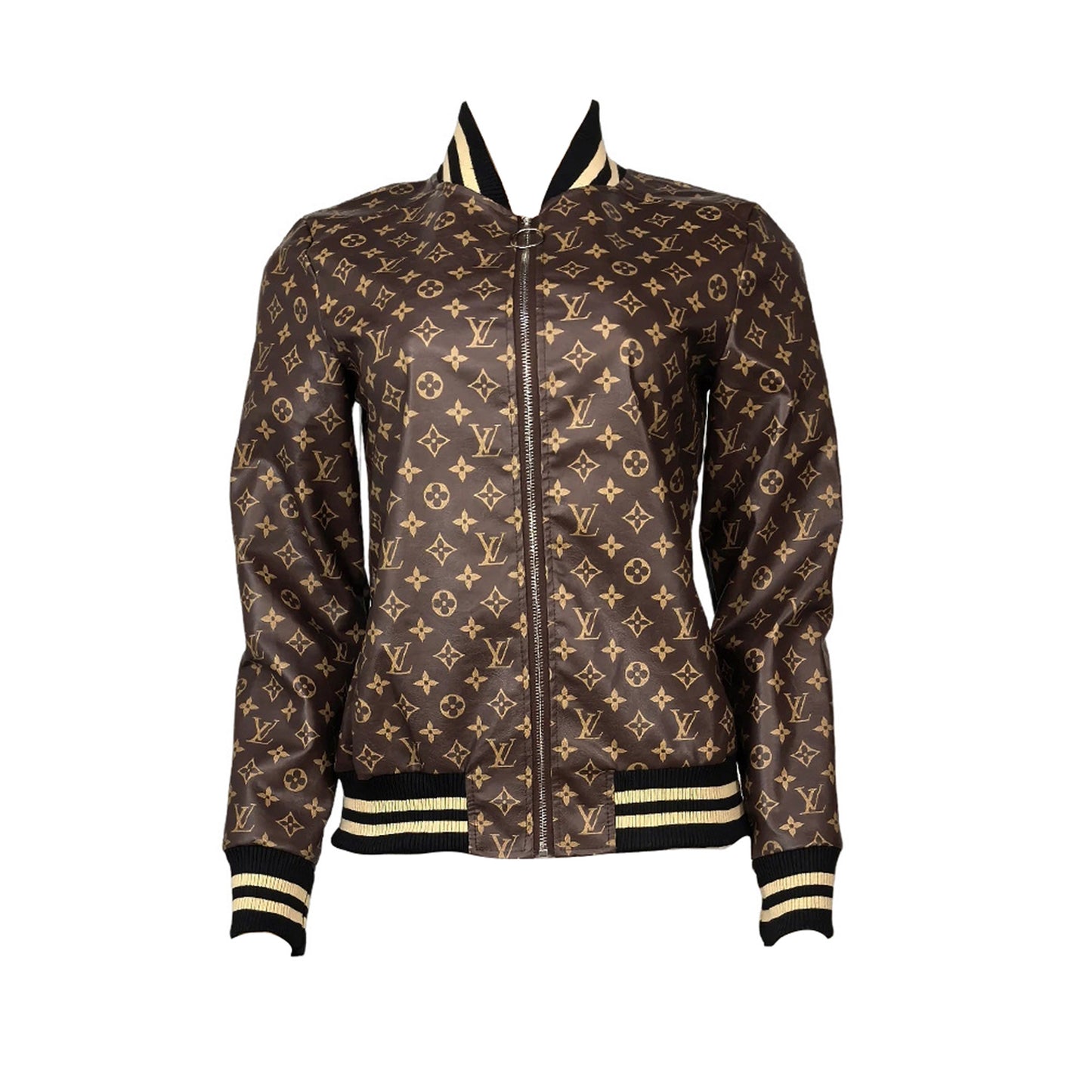 Brown LV Varsity Jacket