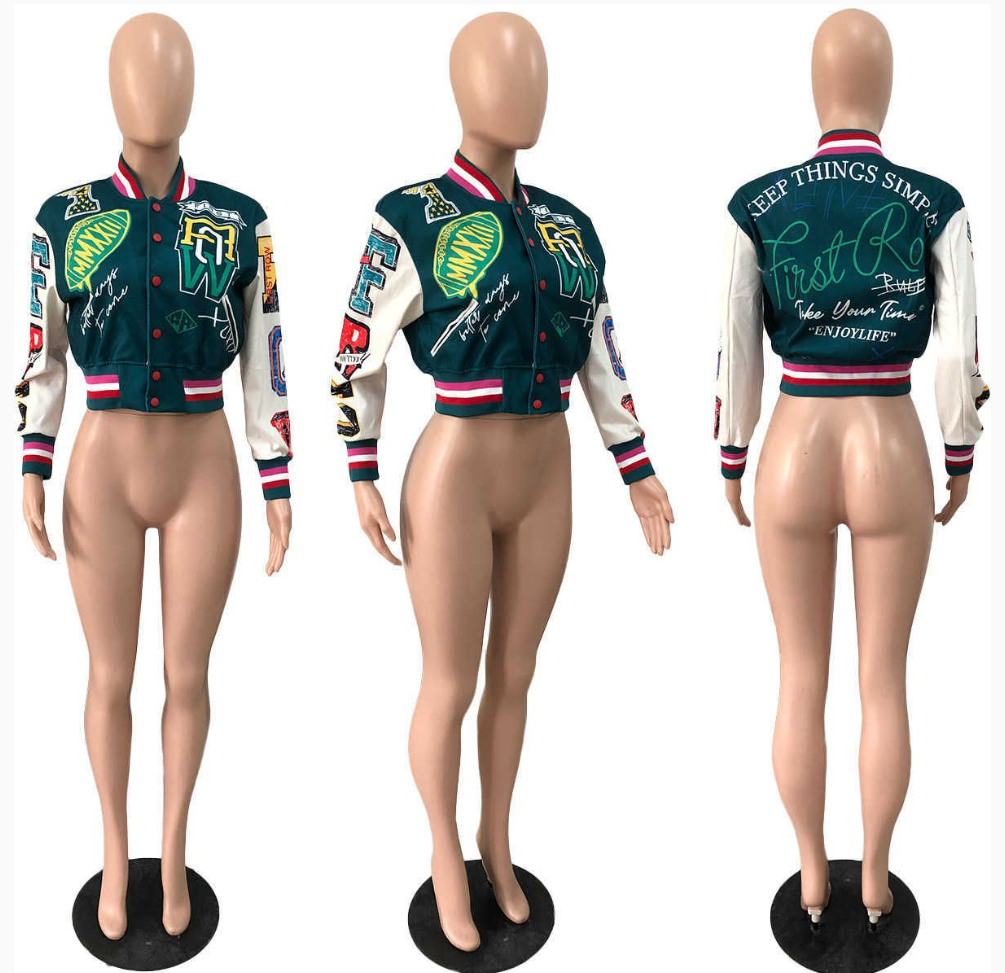 Keep Things Simple Varsity Jackets