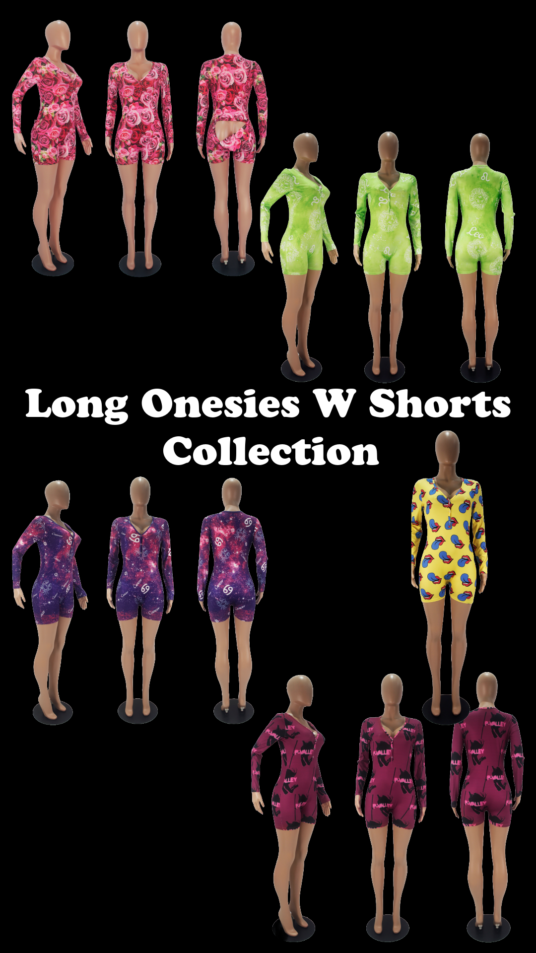 Long Sleeve Onesies W/ Shorts Collection
