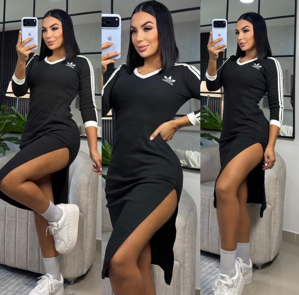 Split Side Adidas Dresses