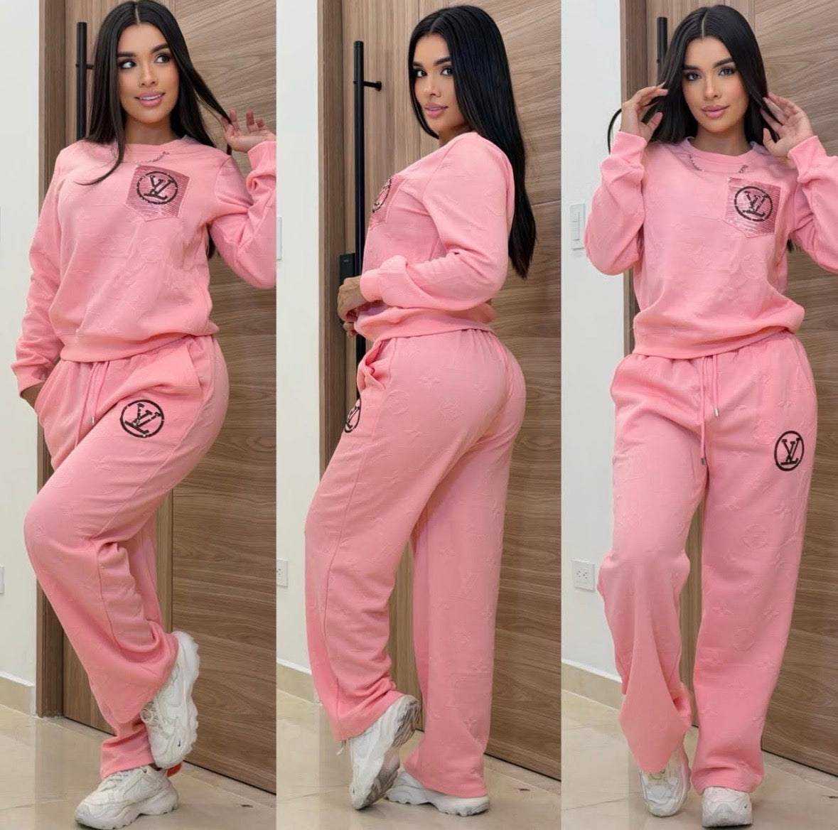 Two Piece Flared Pant LV Set