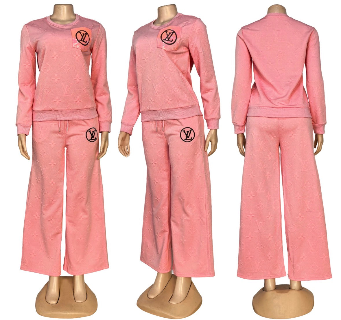 Two Piece Flared Pant LV Set