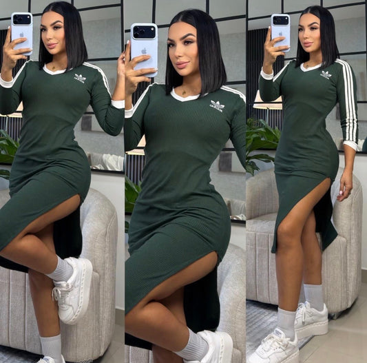 Split Side Adidas Dresses