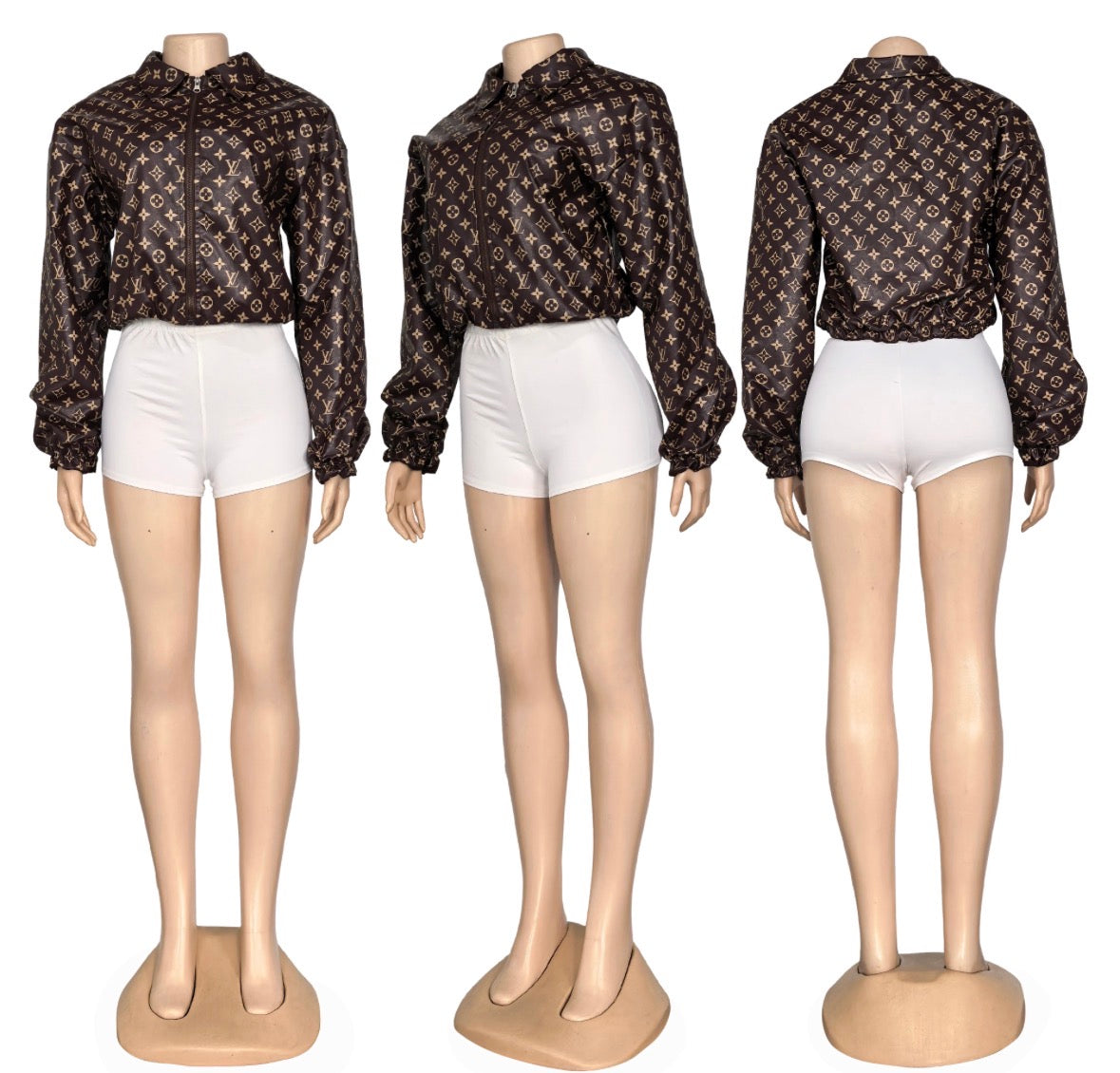 LV Leather Varsity Jackets