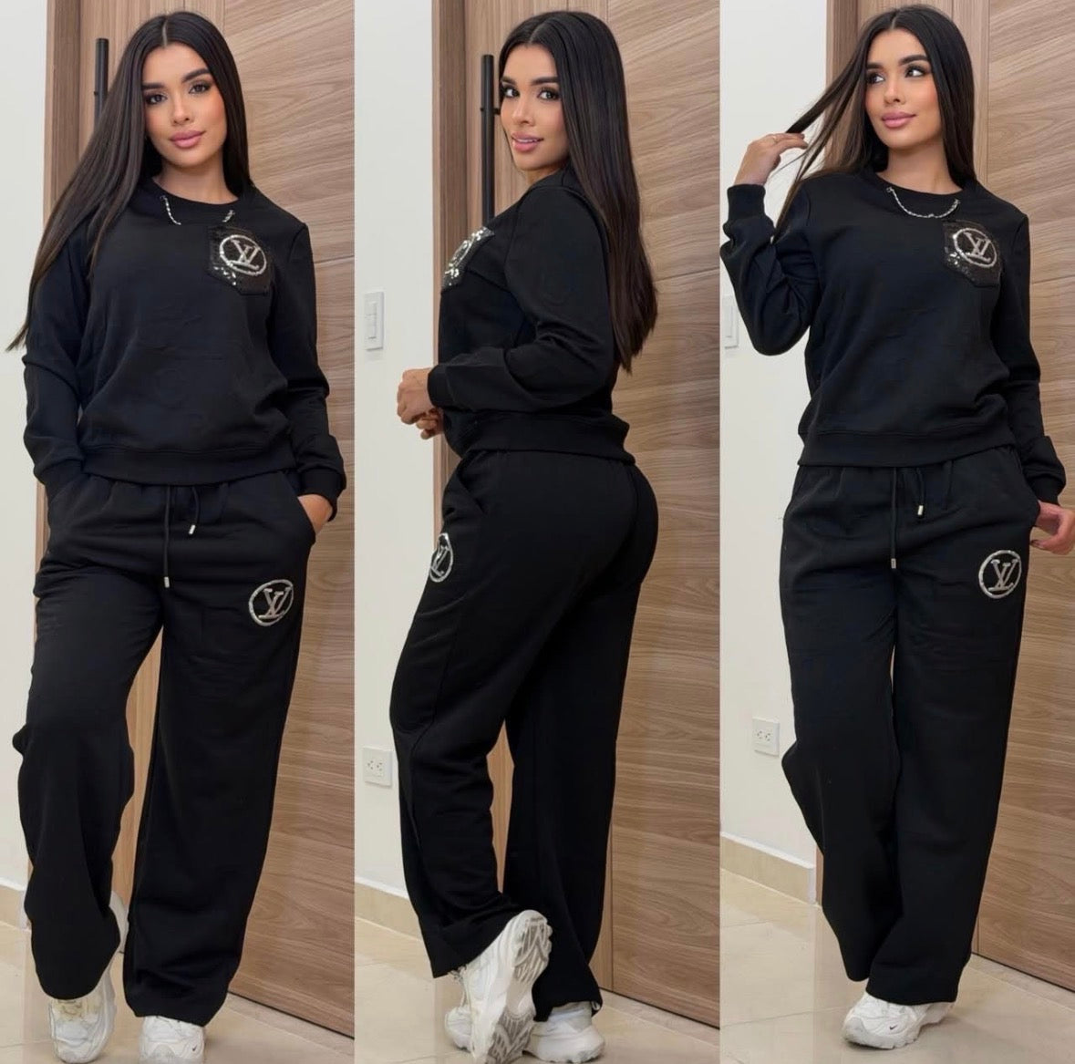 Two Piece Flared Pant LV Set