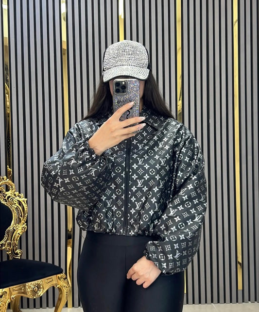 LV Leather Varsity Jackets