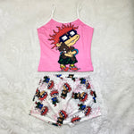 Cartoon Two Piece Short Sets