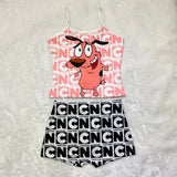 Cartoon Two Piece Short Sets