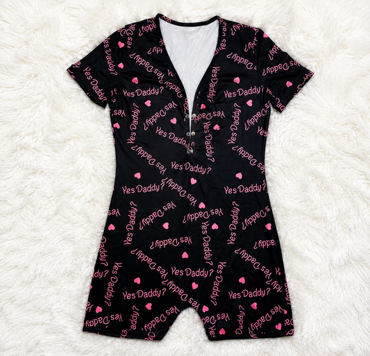 “Yes Daddy?” Women’s Graphic Romper Onesie