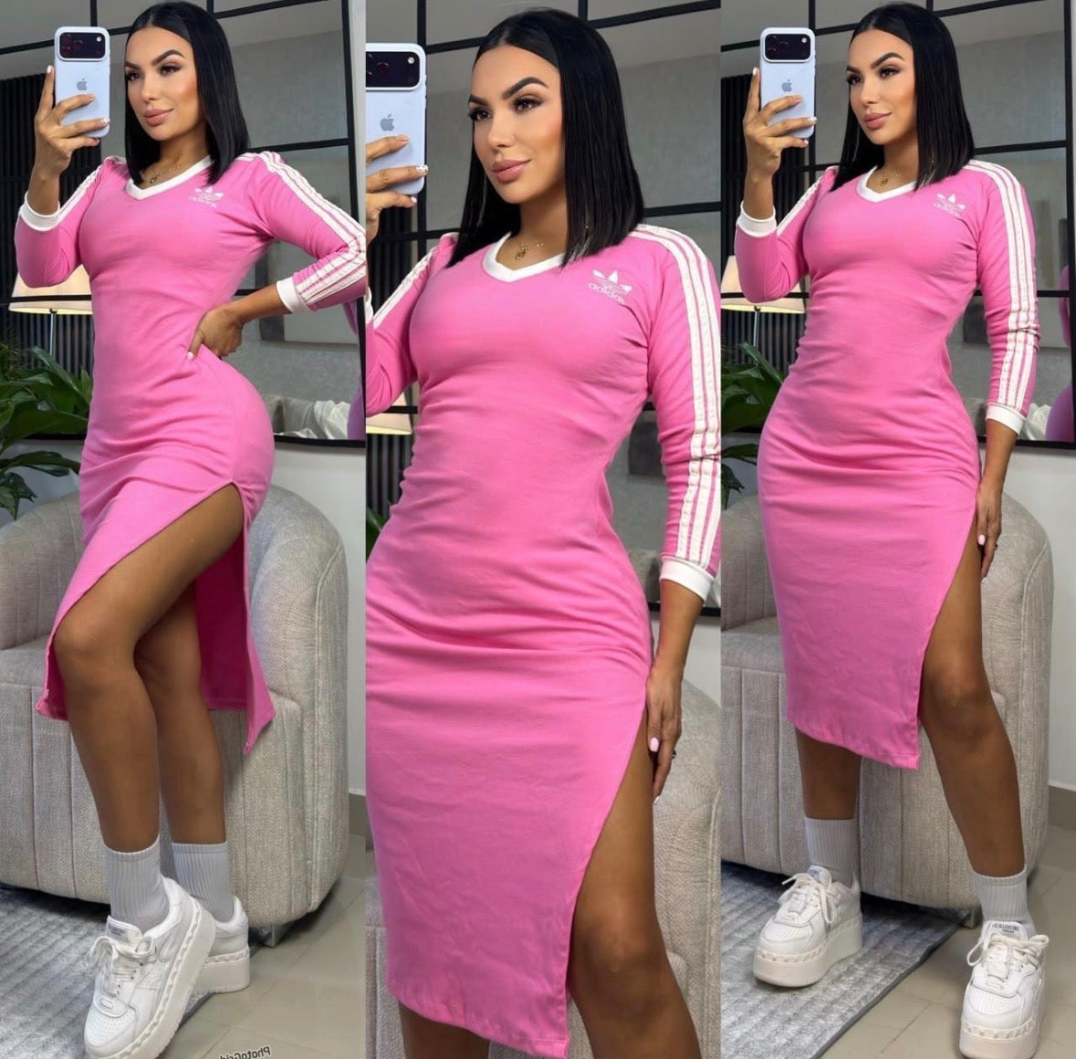 Split Side Adidas Dresses