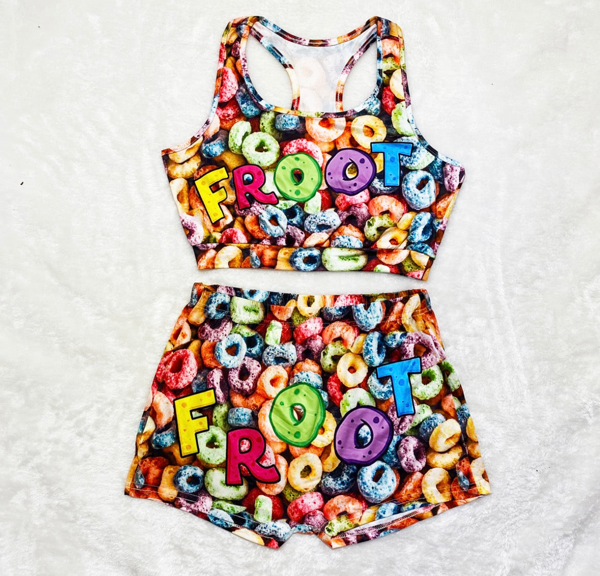 Froot Loops 2-Piece Short Set