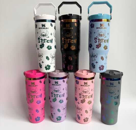 30 oz Carrying Handle Stitch Tumblers