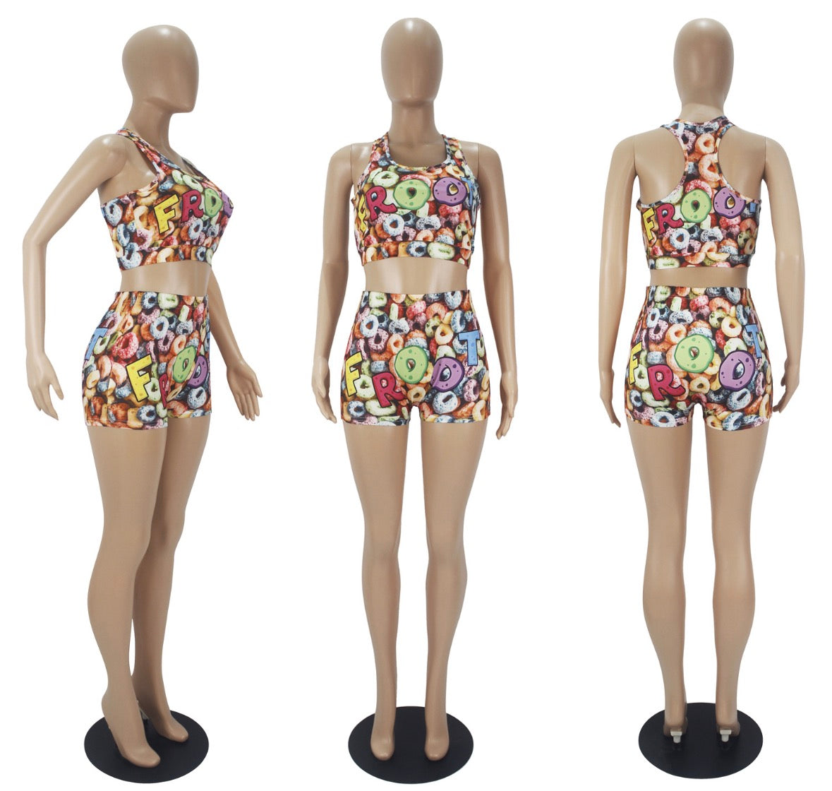 Froot Loops 2-Piece Short Set