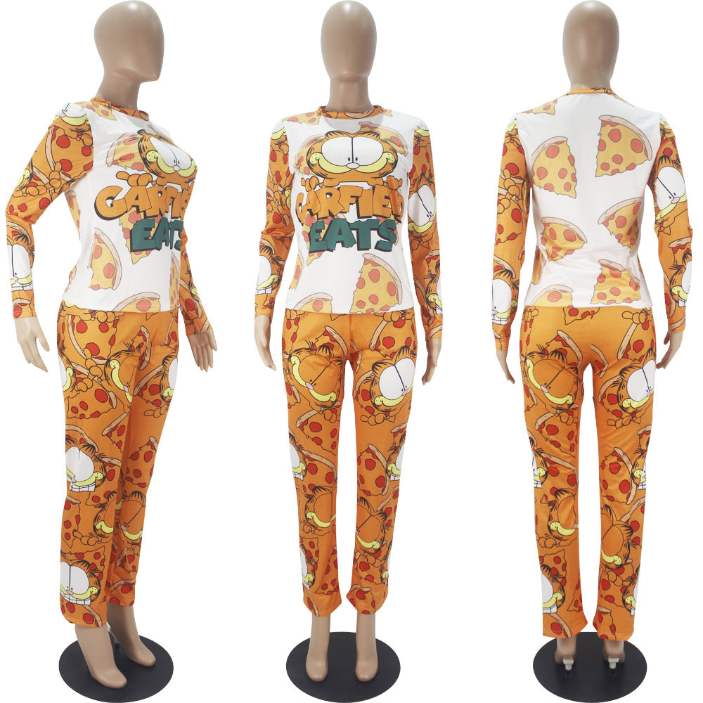 Garfield Two Piece Pajama Pants Set