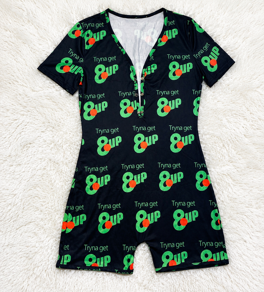 “8 Up Vibes” Women’s Graphic Romper Onesie