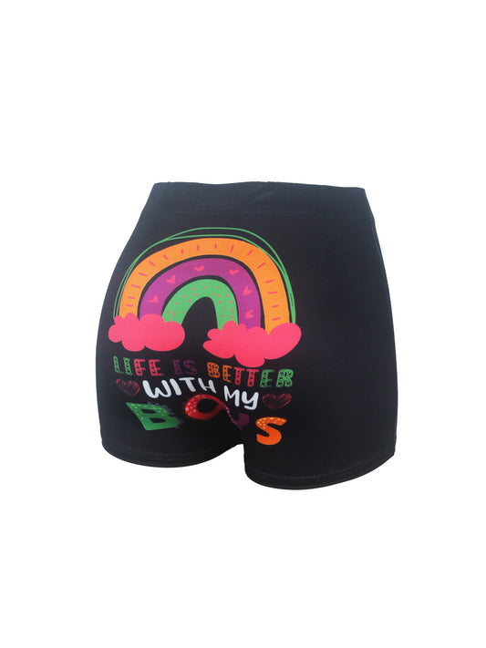 Life Is Better With My Boys Snack Shorts