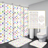 LV Shower Curtain Bathroom Sets