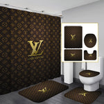 LV Shower Curtain Bathroom Sets