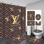 LV Shower Curtain Bathroom Sets