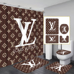 LV Shower Curtain Bathroom Sets