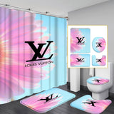 LV Shower Curtain Bathroom Sets