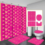 LV Shower Curtain Bathroom Sets