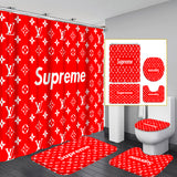 LV Shower Curtain Bathroom Sets