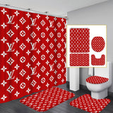 LV Shower Curtain Bathroom Sets