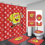 LV Shower Curtain Bathroom Sets