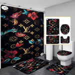 LV Shower Curtain Bathroom Sets