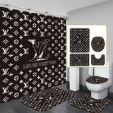 LV Shower Curtain Bathroom Sets