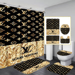 LV Shower Curtain Bathroom Sets