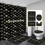 LV Shower Curtain Bathroom Sets