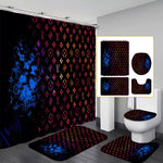 LV Shower Curtain Bathroom Sets