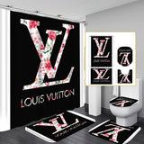 LV Shower Curtain Bathroom Sets