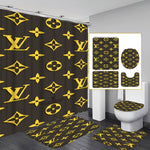 LV Shower Curtain Bathroom Sets