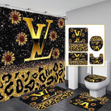 LV Shower Curtain Bathroom Sets