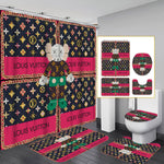 LV Shower Curtain Bathroom Sets