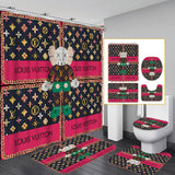 LV Shower Curtain Bathroom Sets