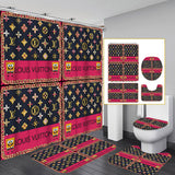 LV Shower Curtain Bathroom Sets