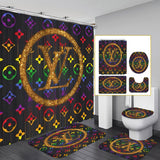 LV Shower Curtain Bathroom Sets