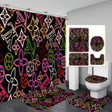 LV Shower Curtain Bathroom Sets