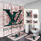 LV Shower Curtain Bathroom Sets