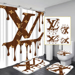 LV Shower Curtain Bathroom Sets