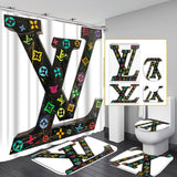 LV Shower Curtain Bathroom Sets