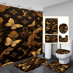 LV Shower Curtain Bathroom Sets