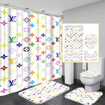 LV Shower Curtain Bathroom Sets