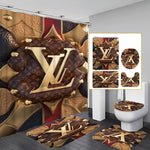 LV Shower Curtain Bathroom Sets