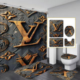 LV Shower Curtain Bathroom Sets