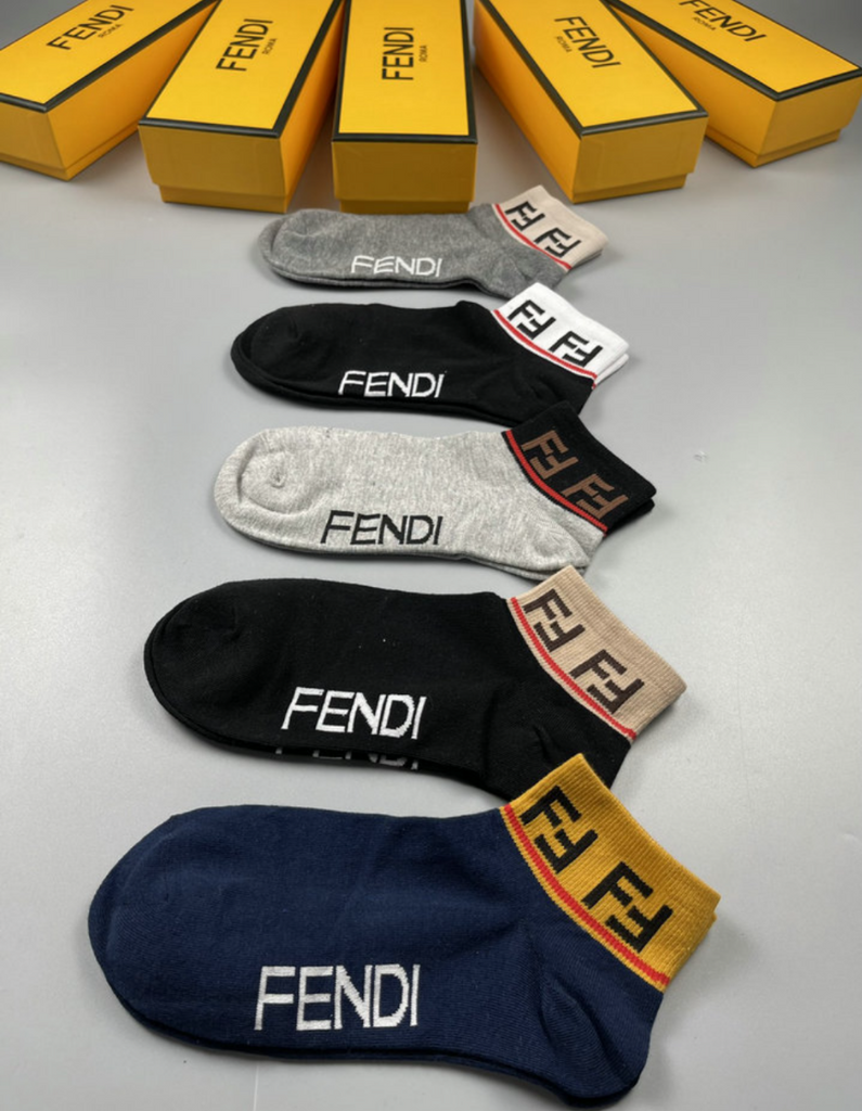 FF-Fendi Men And Women Medium And Long Section Socks India